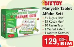 DİYTOY MANYETİK TABLET ALFABE SETİ